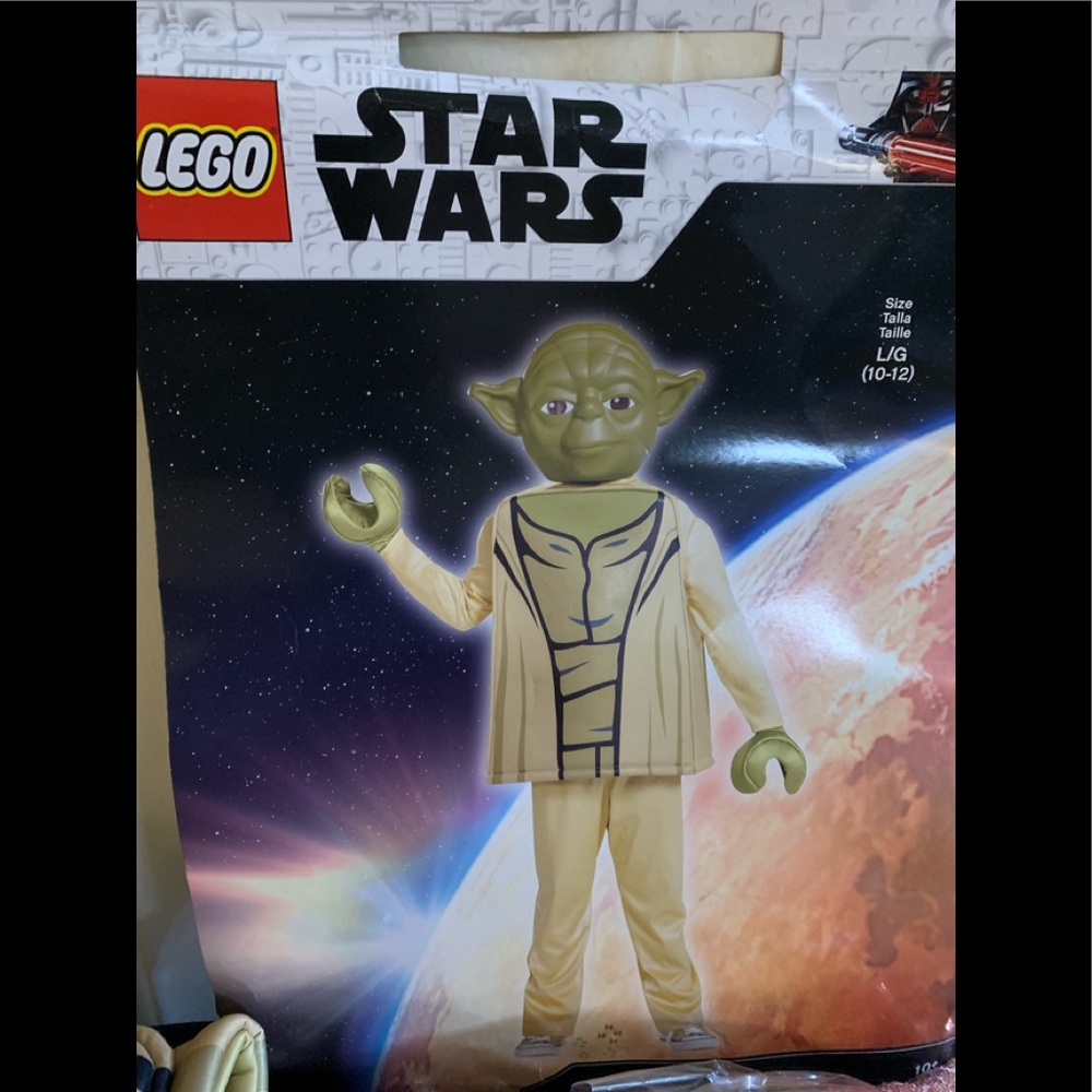 Disney - Star Wars / Yoda Halloween Costume Size Child Large 10/12 - New